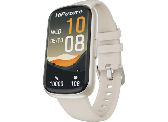 HiFuture EV02 Bluetooth Smart Calling Watch, 1.47 Inch IPS Display, 7 Days Daily Use, 100+ Sport Mode, Heart Rate Monitoring, IP68 Waterproof Smart Watch - Silver Grey